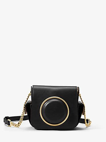 michael kors scout medium leather camera bag|Michael Kors snapshot bag.